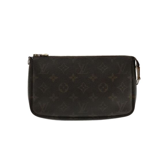 Pre Loved Louis Vuitton Pochette Monogram Clutch Women Brown Clutch Bags - Picture 2 of 8